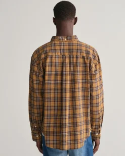 Relaxed Fit Textured Checked Shirt