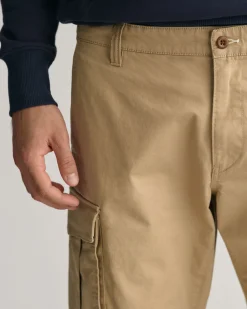 Relaxed Fit Twill Cargo Shorts