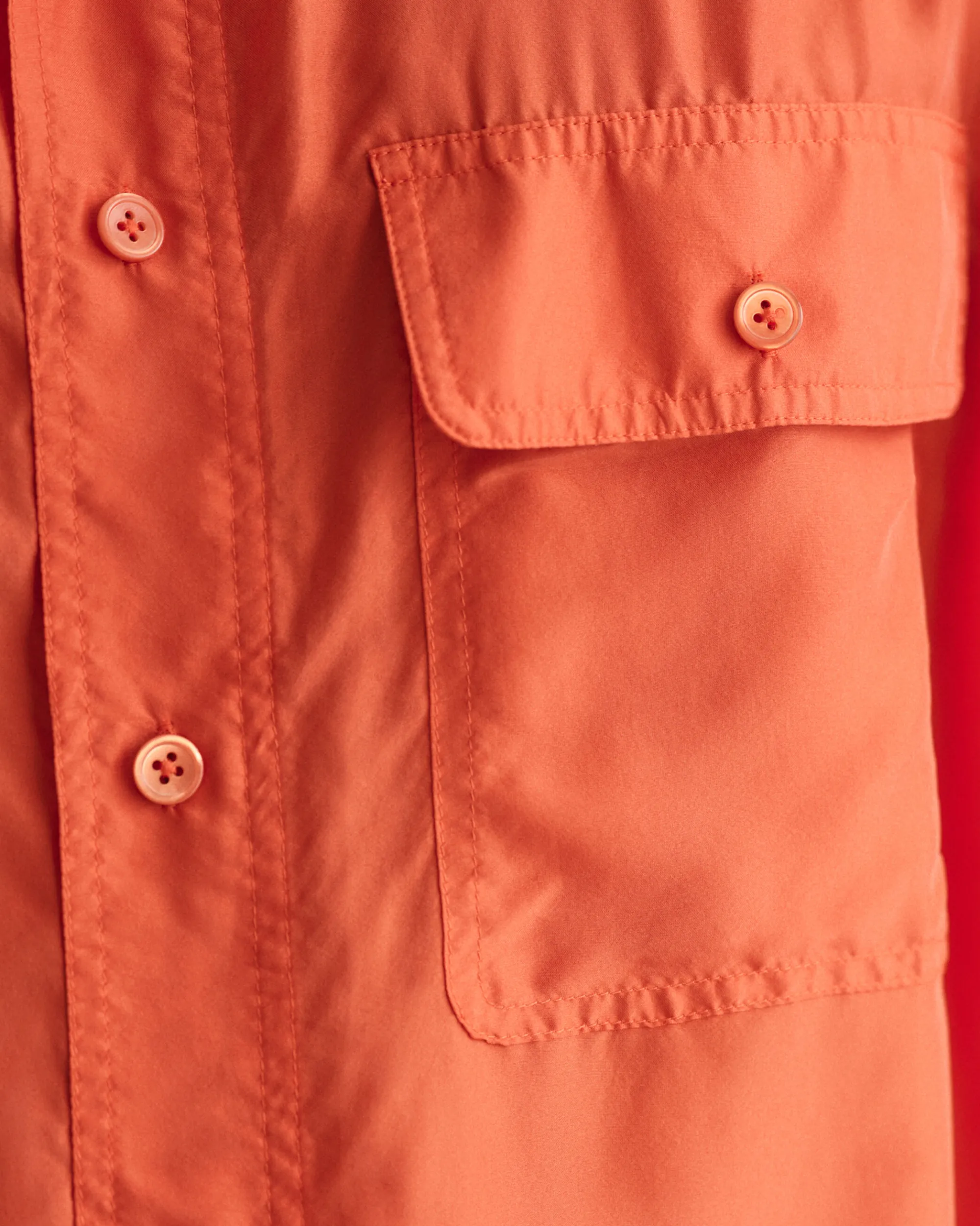 Relaxed Fit Washed Silk Short Sleeve Shirt
