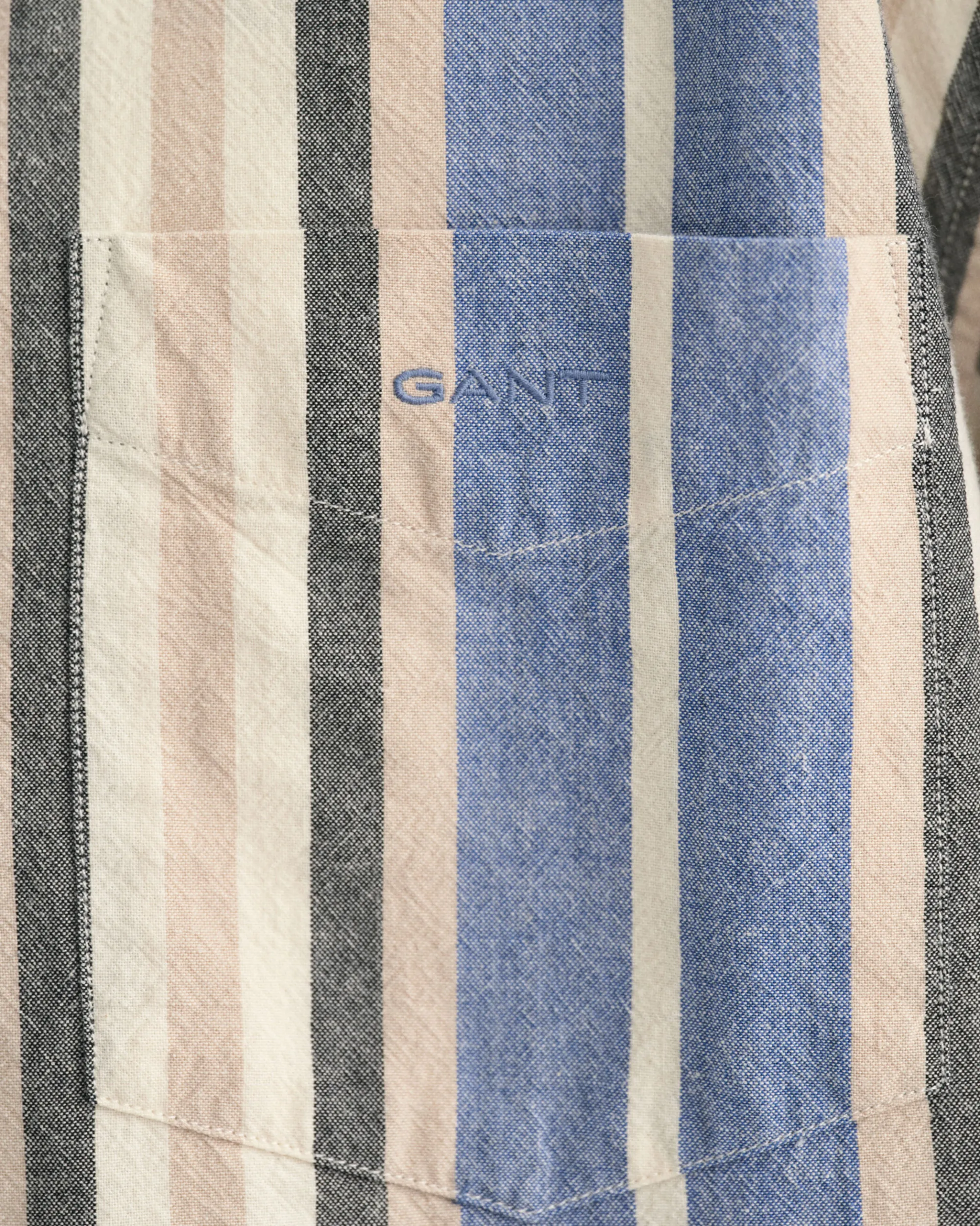 Relaxed Fit Wide Striped Short Sleeve Shirt