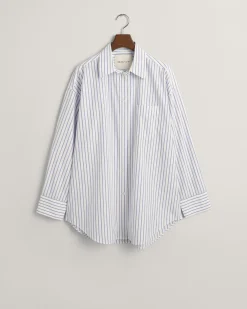 Relaxed Striped Poplin Shirt