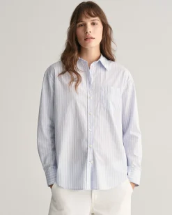 Relaxed Striped Poplin Shirt