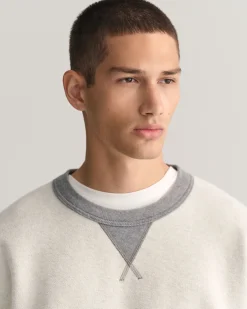 Reversed Crew Neck Sweatshirt