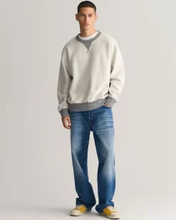 Reversed Crew Neck Sweatshirt