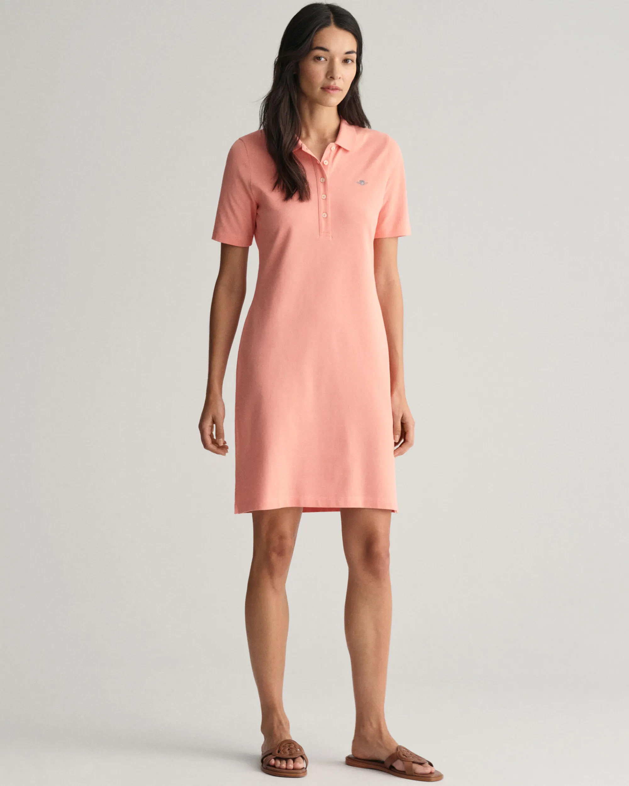Shield Piqué Polo Dress