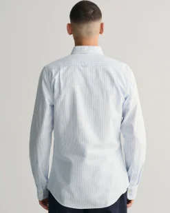 Slim Fit Banker Stripe Oxford Shirt