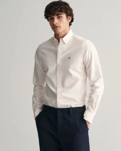 Slim Fit Banker Stripe Oxford Shirt
