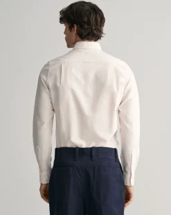 Slim Fit Banker Stripe Oxford Shirt