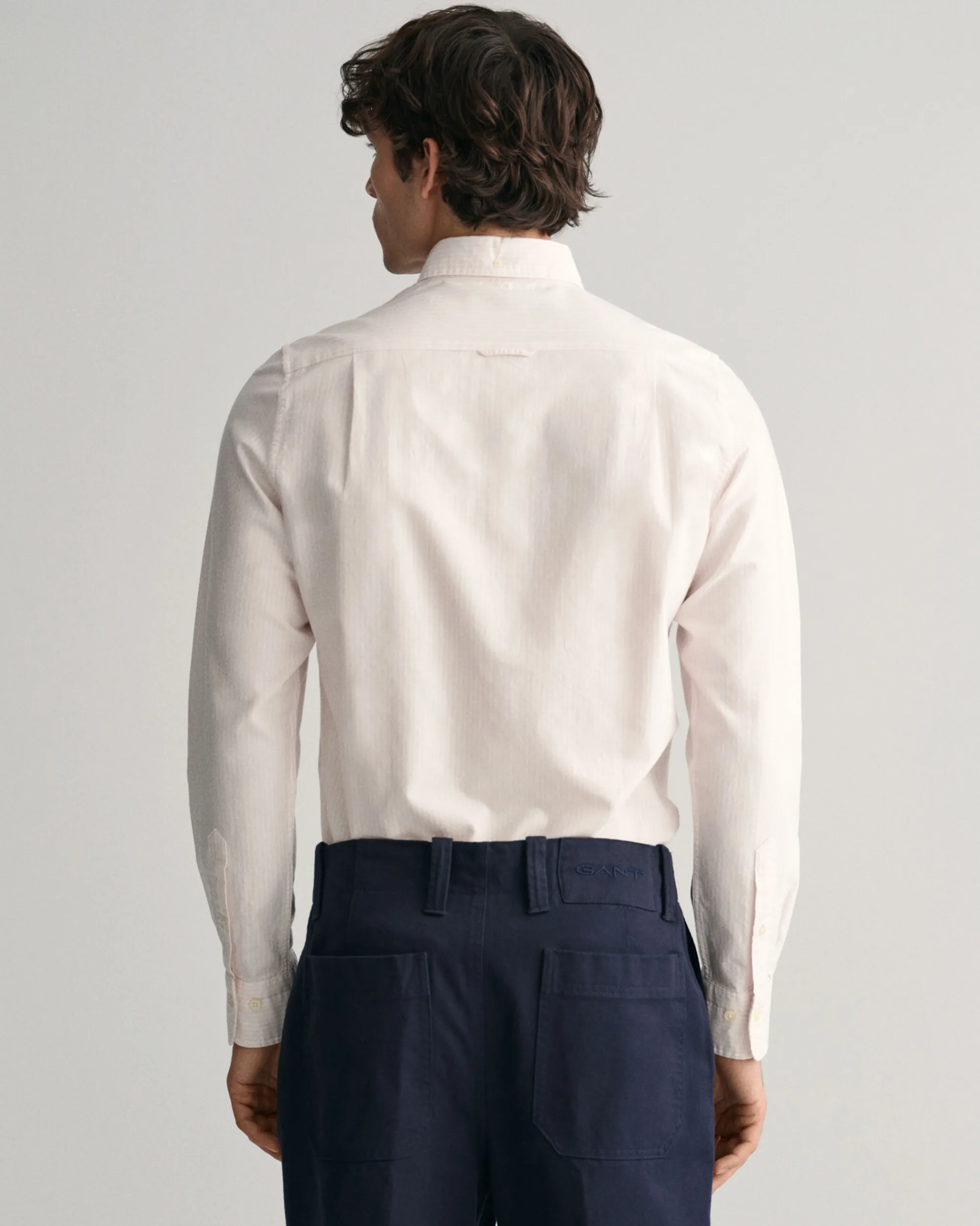 Slim Fit Banker Stripe Oxford Shirt