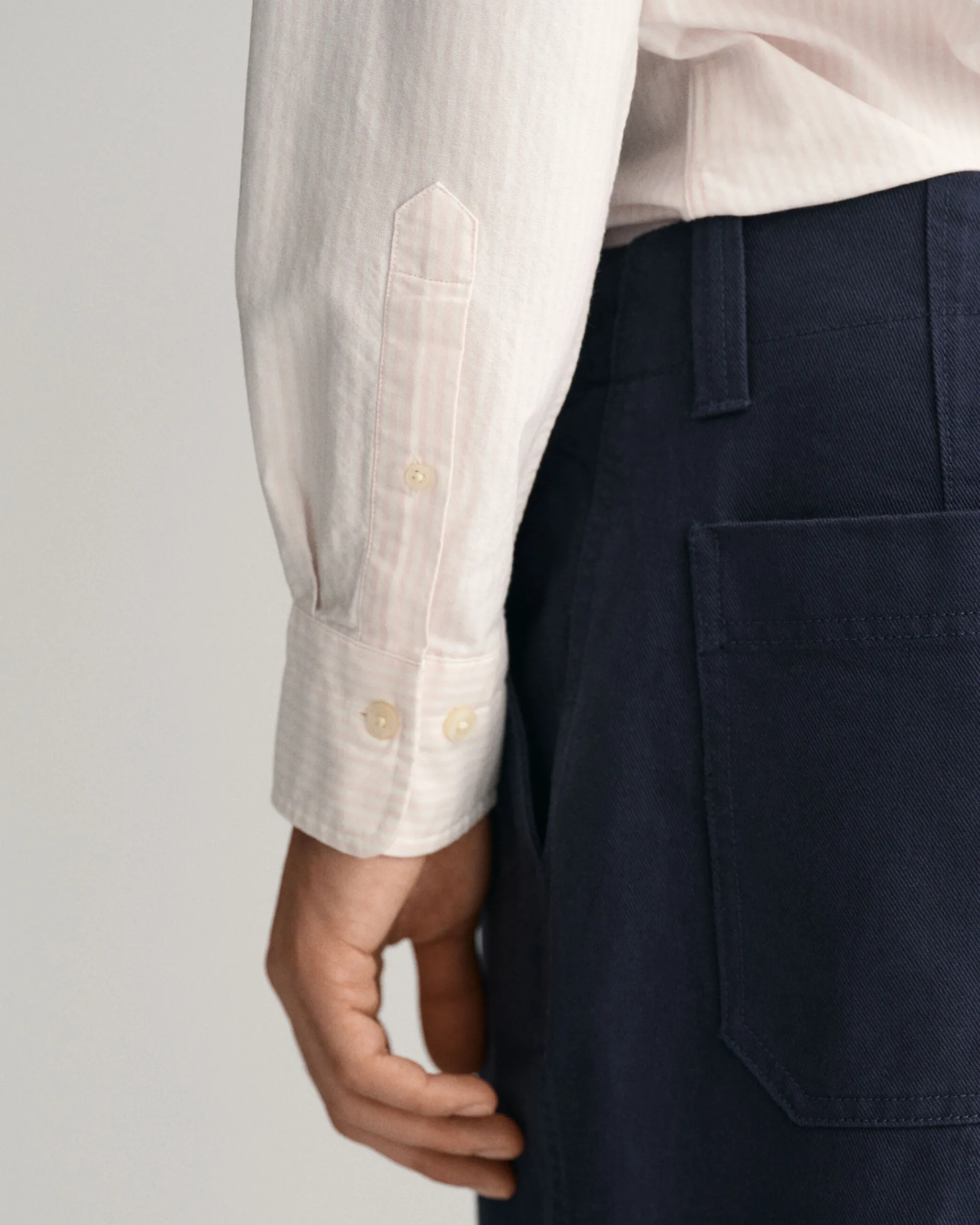 Slim Fit Banker Stripe Oxford Shirt
