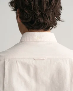 Slim Fit Banker Stripe Oxford Shirt