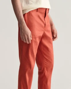 Slim Fit Cotton Linen Suit Pants