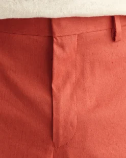 Slim Fit Cotton Linen Suit Pants