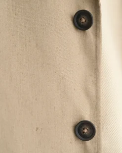 Slim Fit Cotton Linen Suit Blazer