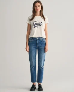 Slim Fit Cropped Jeans