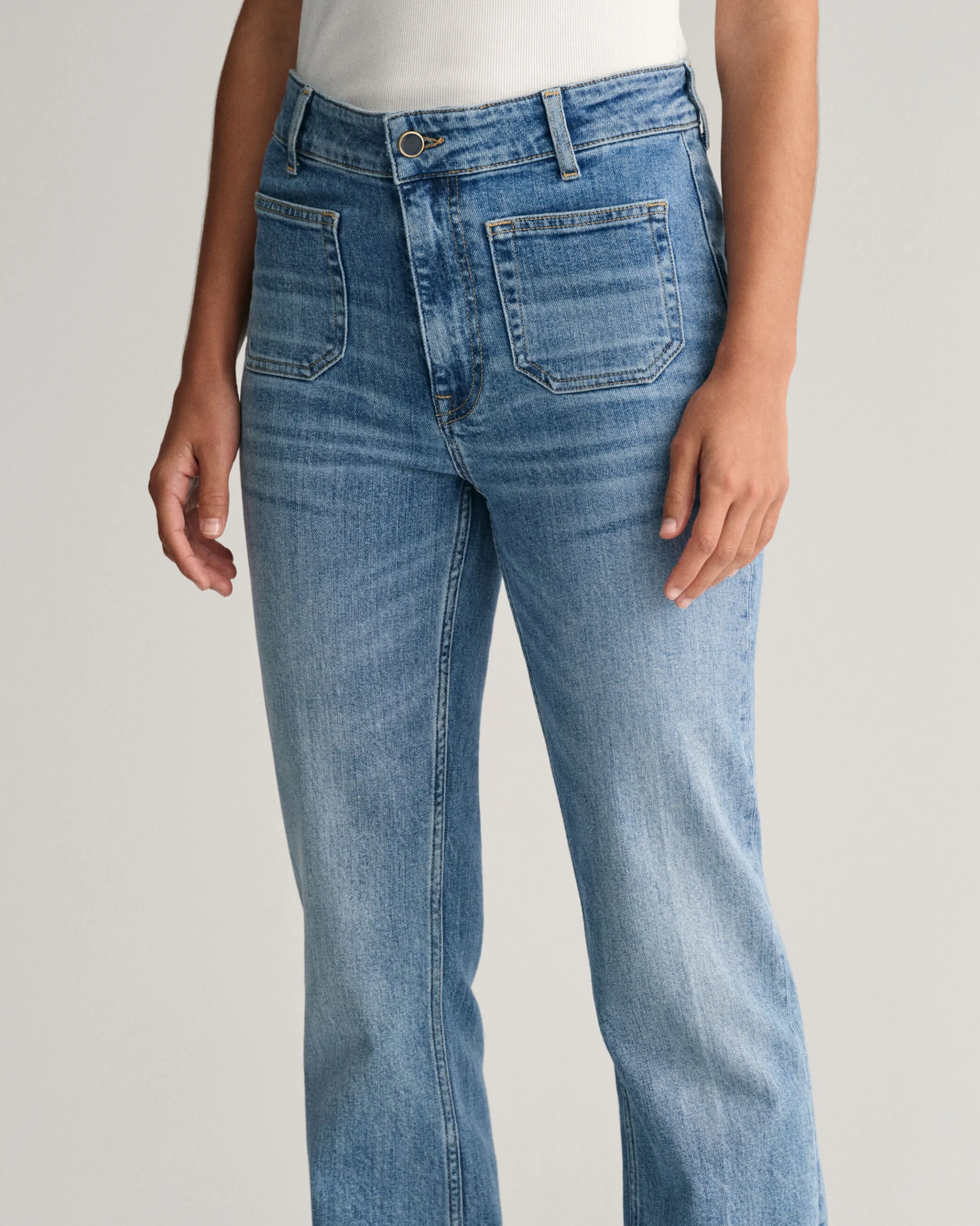 Slim Fit Flared Jeans