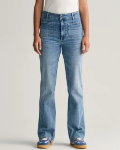 Slim Fit Flared Jeans