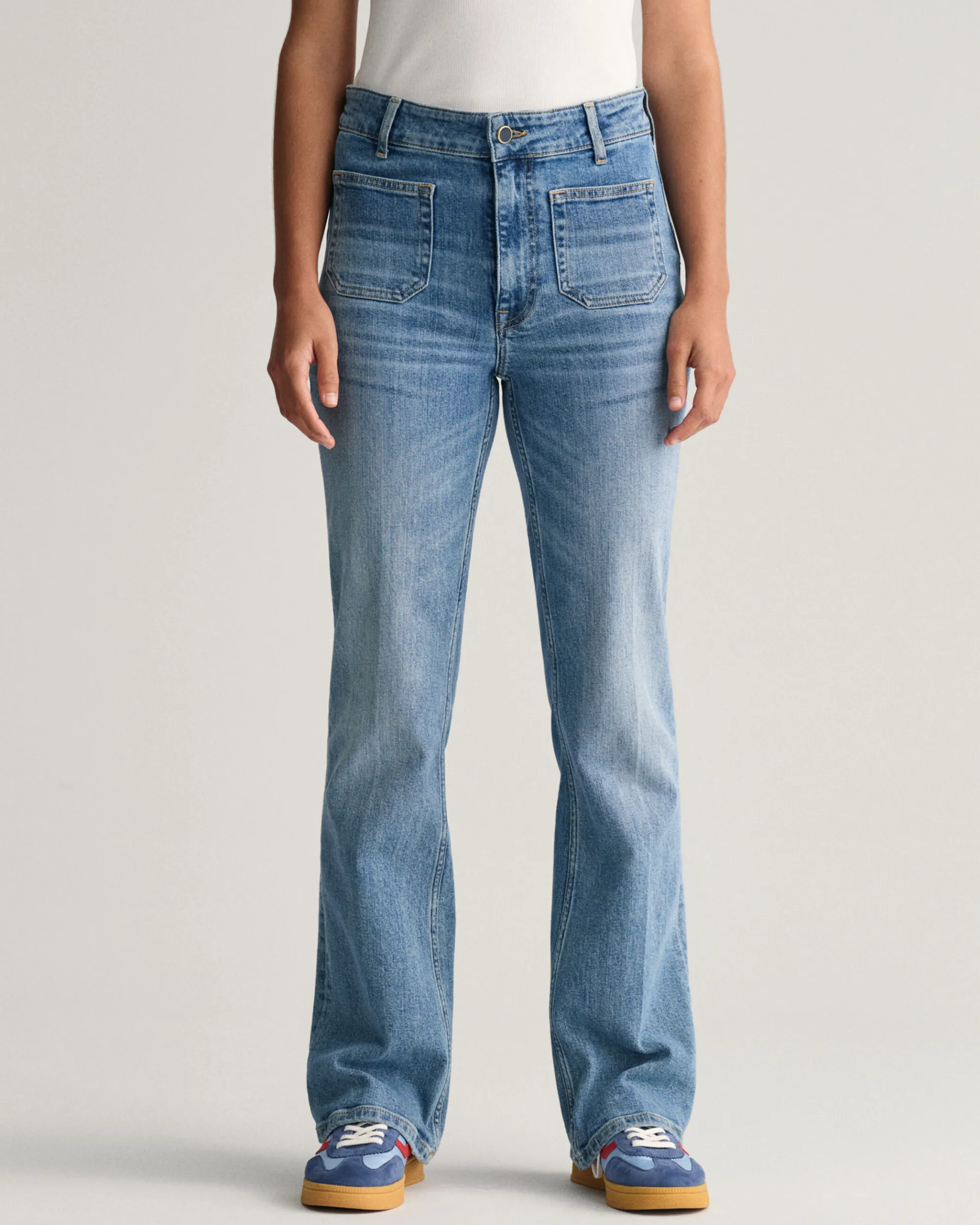 Slim Fit Flared Jeans