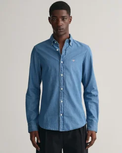 Slim Fit Indigo Shirt
