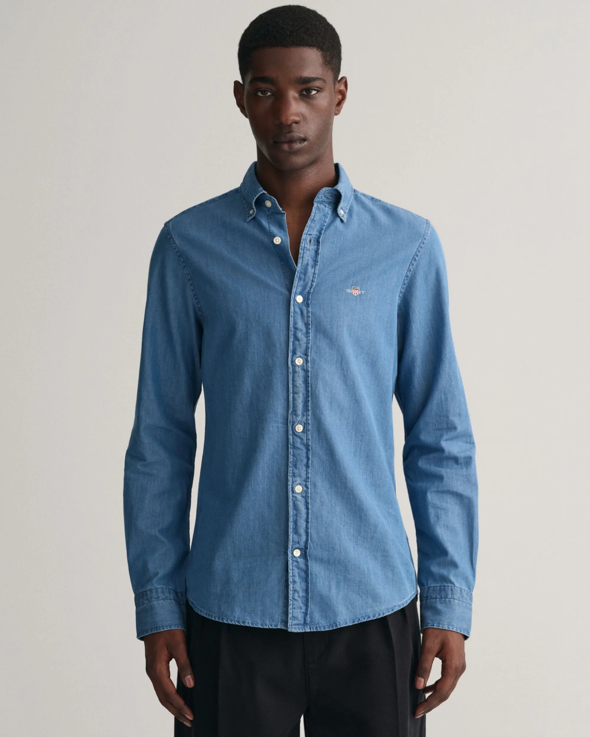 Slim Fit Indigo Shirt