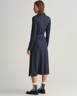 Slim Fit Jersey Shirt Dress