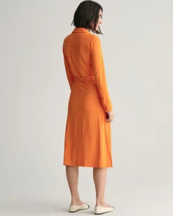 Slim Fit Jersey Shirt Dress