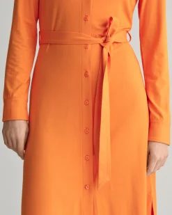 Slim Fit Jersey Shirt Dress