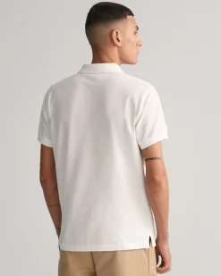 Slim Fit Shield Piqué Polo Shirt