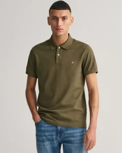 Slim Fit Shield Piqué Polo Shirt