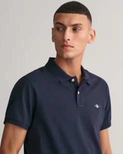 Slim Fit Shield Piqué Polo Shirt