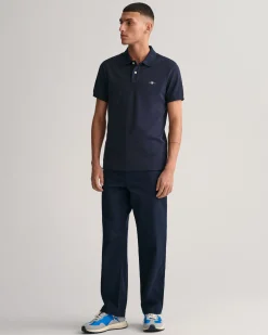 Slim Fit Shield Piqué Polo Shirt