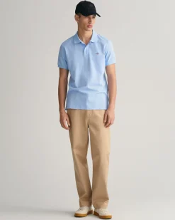 Slim Fit Shield Piqué Polo Shirt