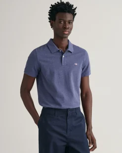 Slim Fit Shield Piqué Polo Shirt