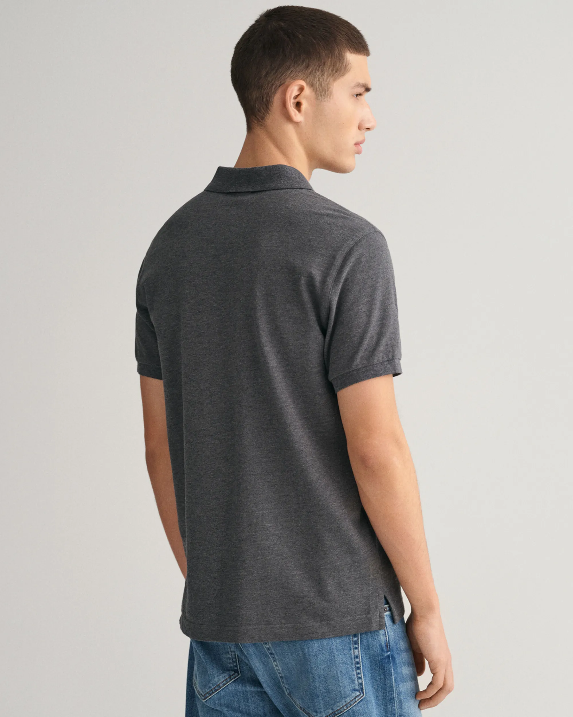 Slim Fit Shield Piqué Polo Shirt