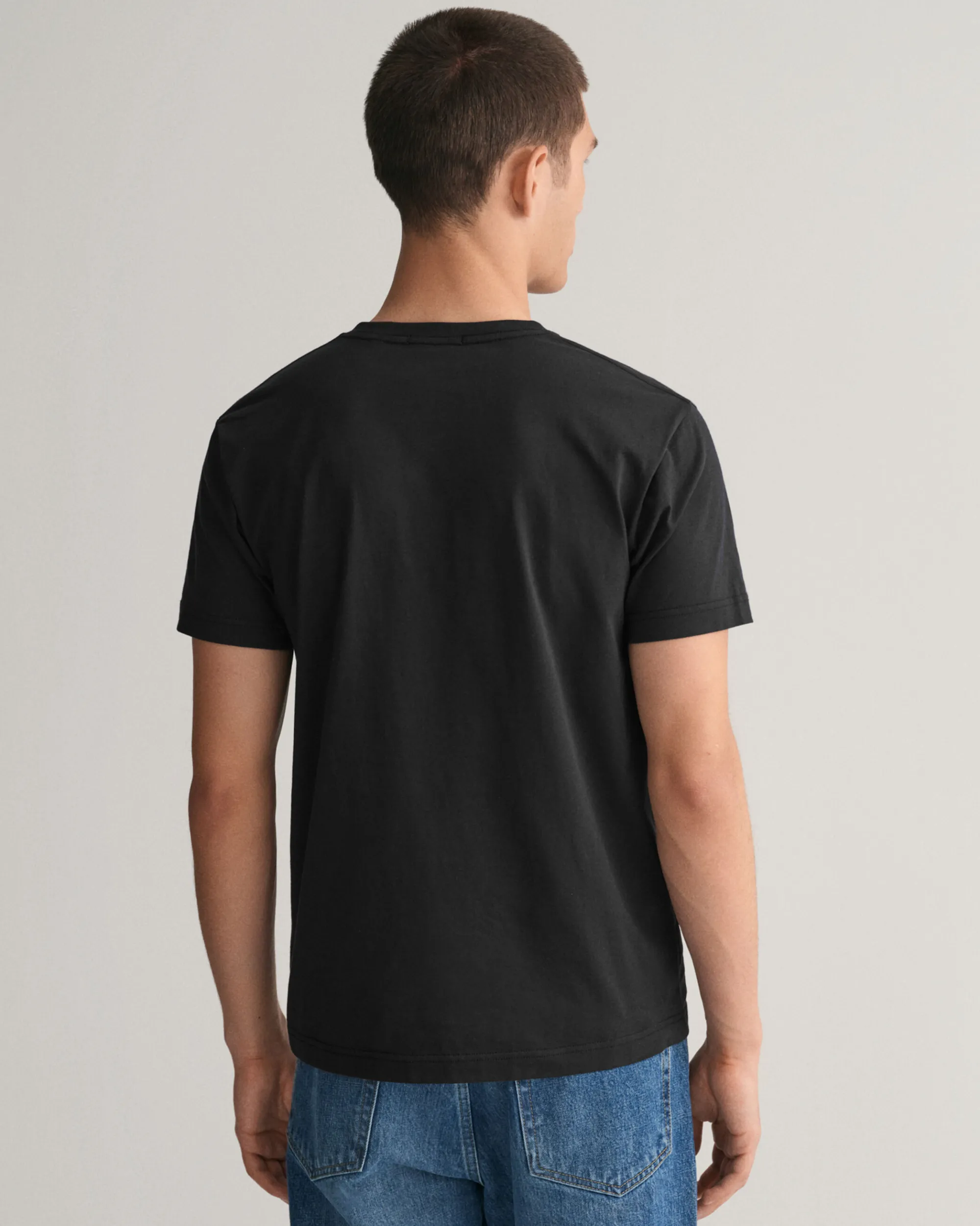 Slim Fit Shield V-Neck T-Shirt