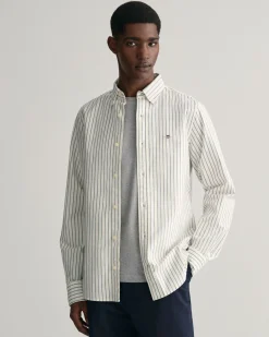 Slim Fit Striped Oxford Stretch Shirt
