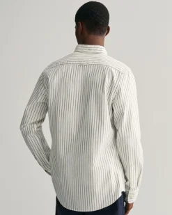 Slim Fit Striped Oxford Stretch Shirt