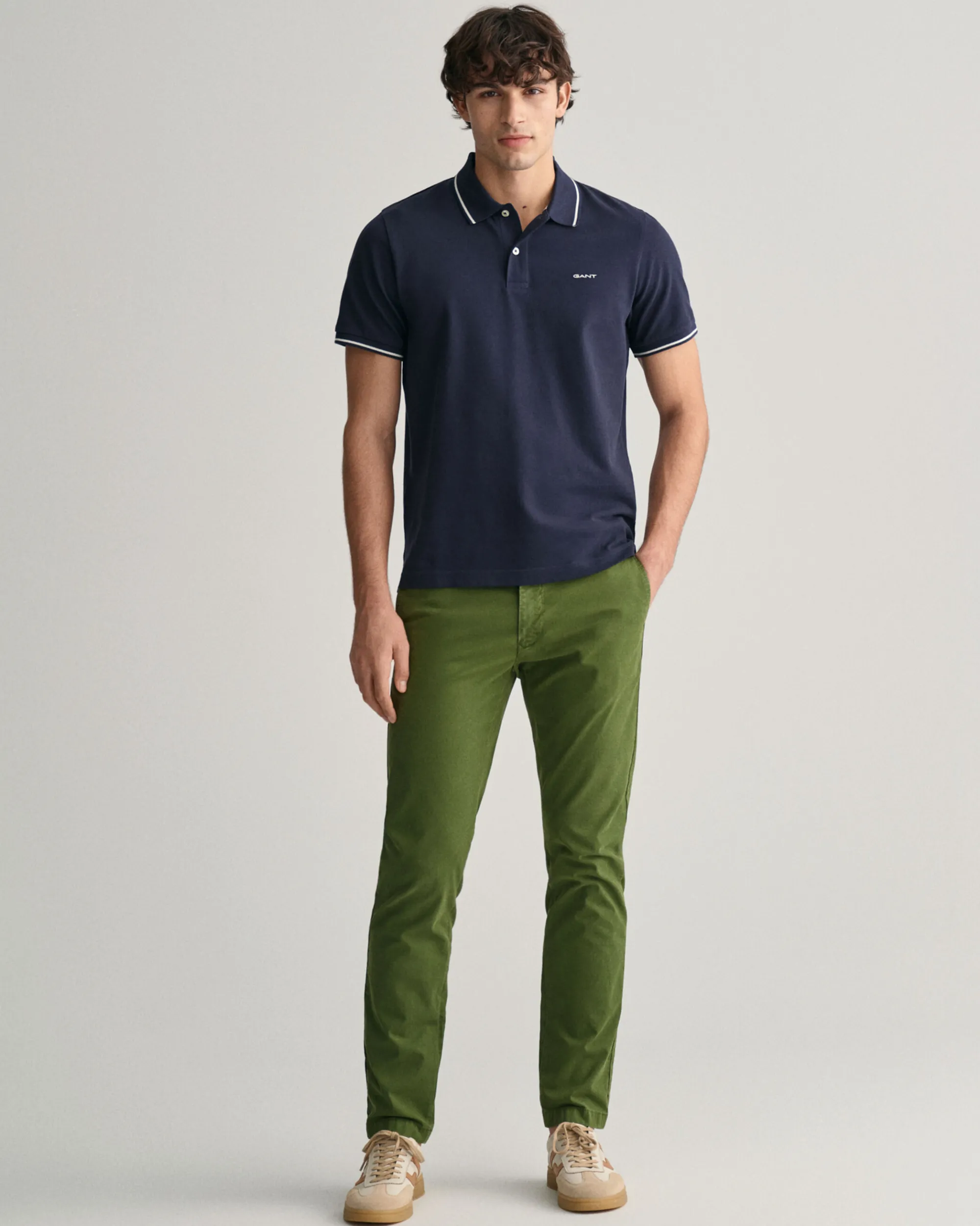Slim Fit Sunfaded Chinos