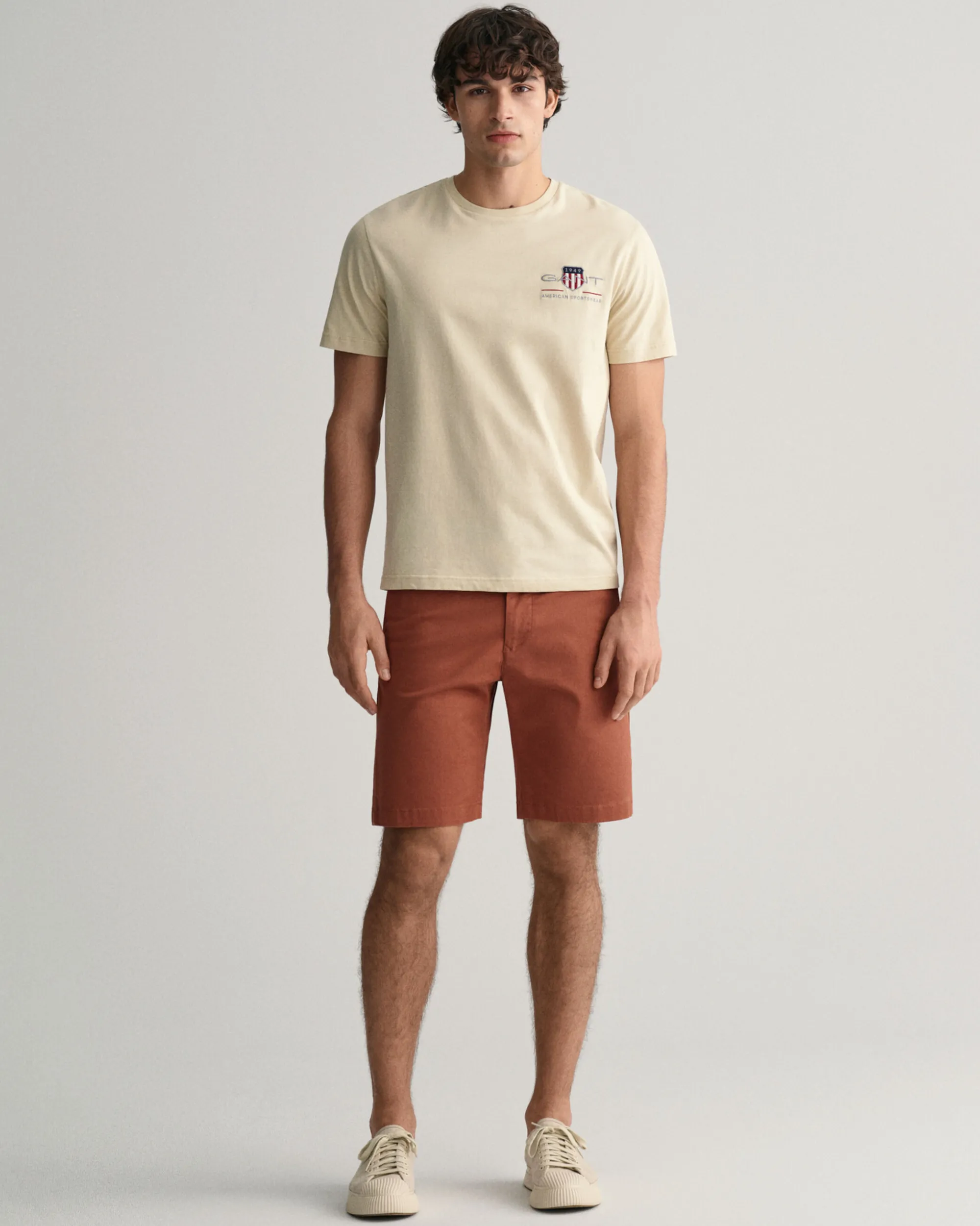 Slim Fit Twill Shorts