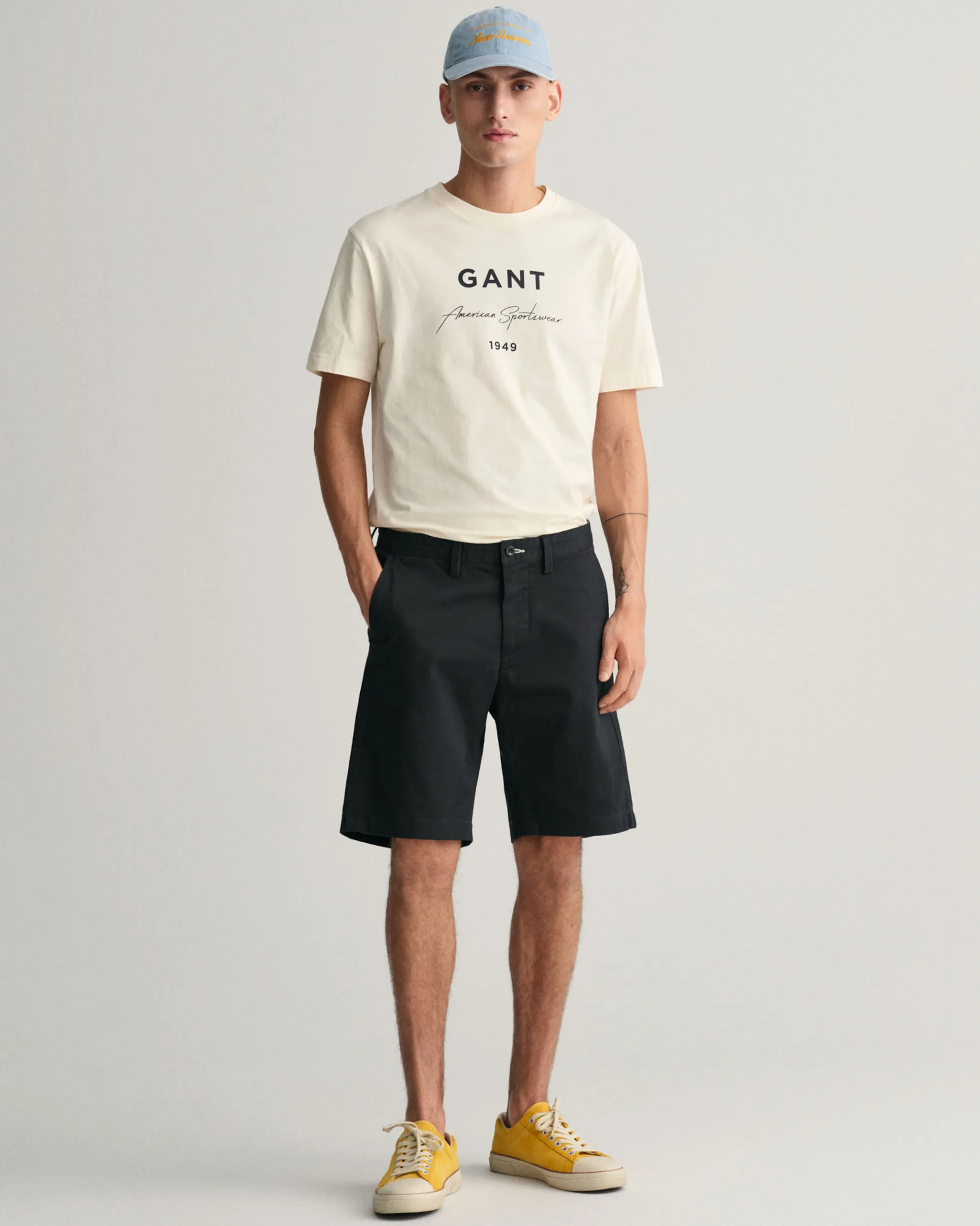 Slim Fit Twill Shorts