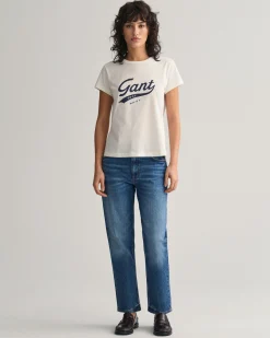 Straight Leg Cropped Jeans
