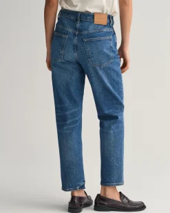 Straight Leg Cropped Jeans