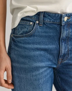 Straight Leg Cropped Jeans