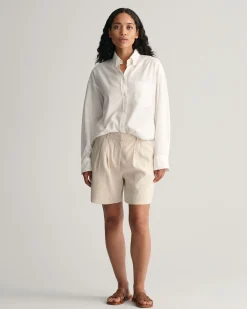 Stretch Linen Tailored Shorts