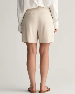 Stretch Linen Tailored Shorts