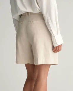 Stretch Linen Tailored Shorts
