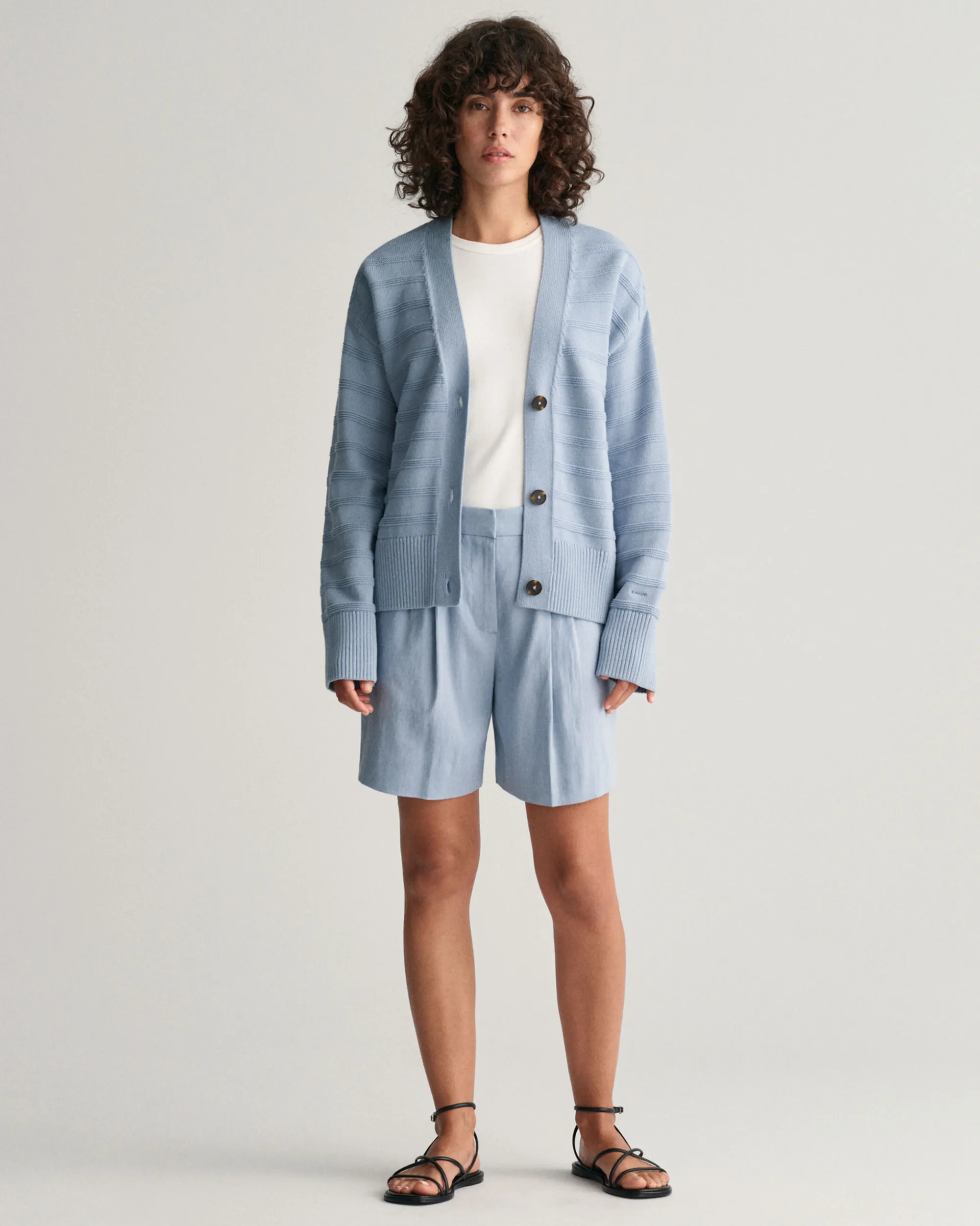 Stretch Linen Tailored Shorts