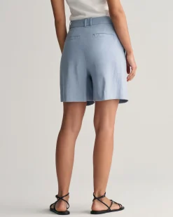 Stretch Linen Tailored Shorts