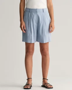 Stretch Linen Tailored Shorts