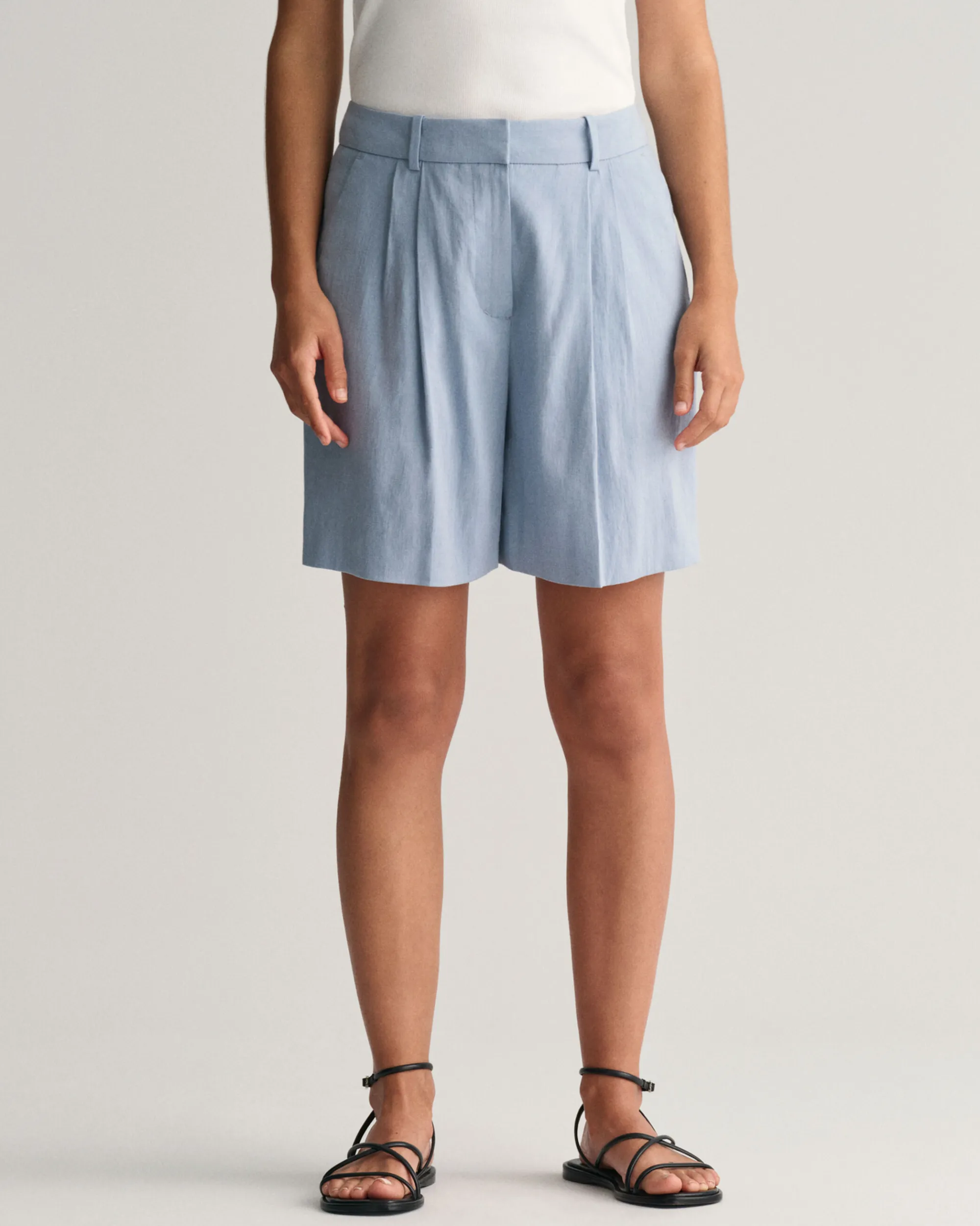 Stretch Linen Tailored Shorts